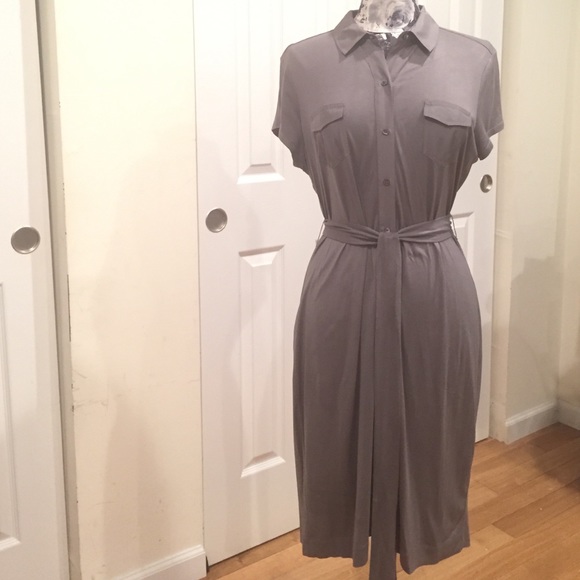 Banana republic grey jersey chic dress
