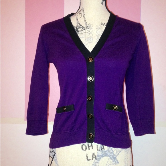 Purple Cardigan