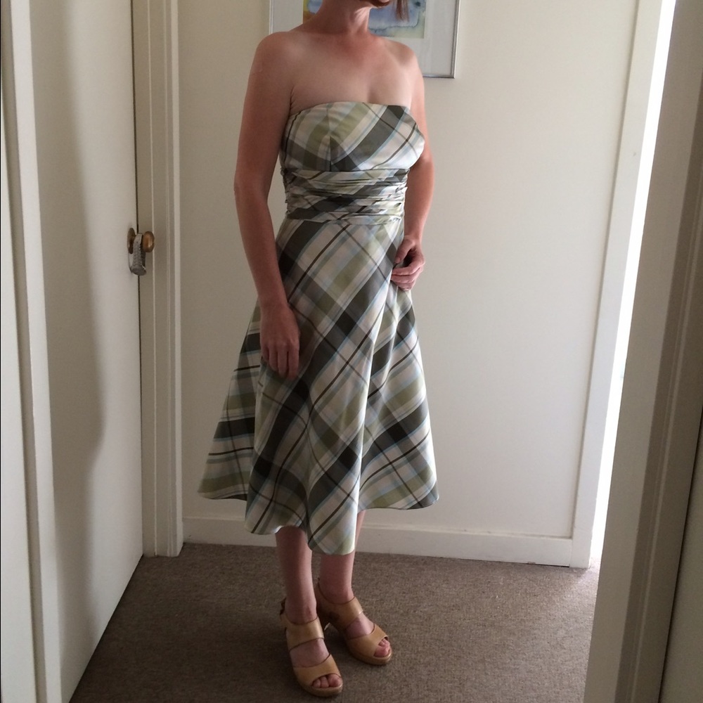 100% silk Ann Taylor dress with detachable straps