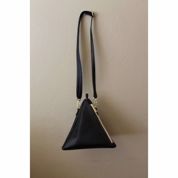 Mini Black Triangle Purse
