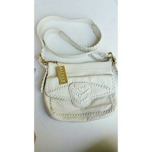Steve Madden White Leather Satchel