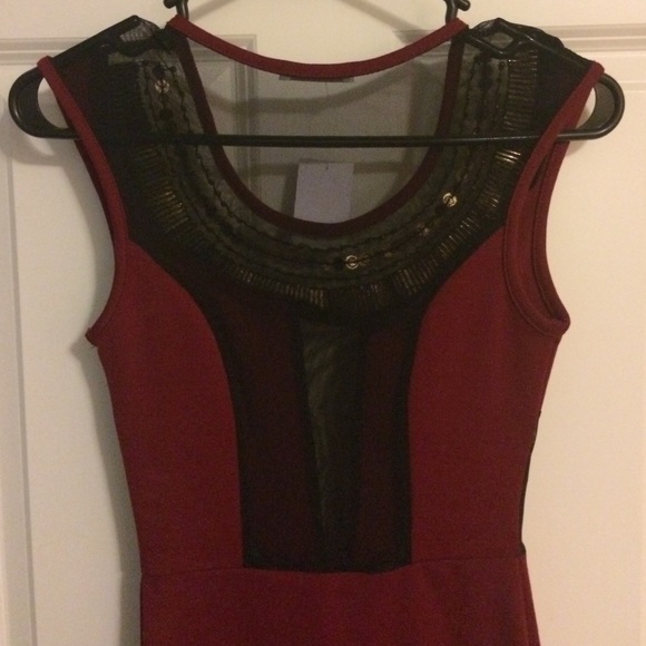 🚫SOLD🚫Charlotte Russe bodycon dress sheer cutout - Picture 2 of 4