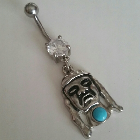 Buddha  belly button ring