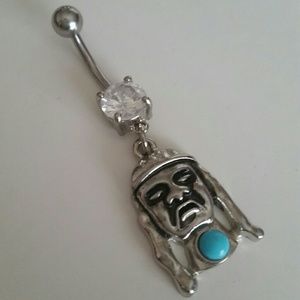 Buddha  belly button ring