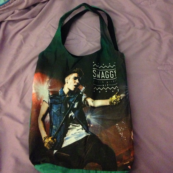 Reversible Justin Bieber Believe Tour tote bag ❤️