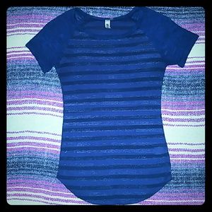 BKE Jeans Brand Navy blue Scoop Neck Top