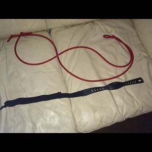 Heart rate monitor and elastic workout band