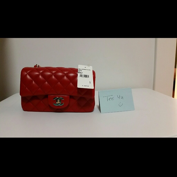 ** SOLD** Chanel classic mini flap red