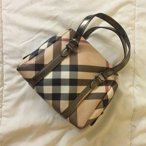 Burberry Mini Nova Check Bowling Bag