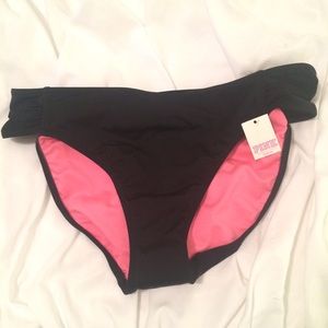 Victoria's Secret PINK Black Bikini Bottoms