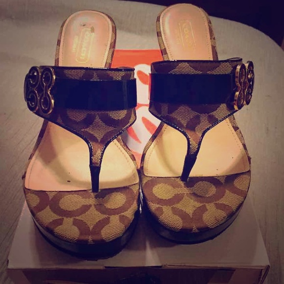 *SOLD* Coach Wedges, Size 6