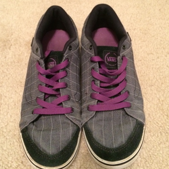Black and purple vans