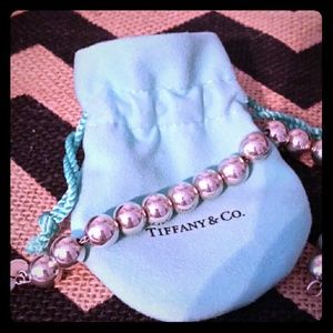 Tiffany silver pearl bracelet