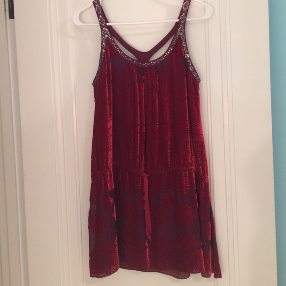 Free People Royal Velvet Burnout Tunic