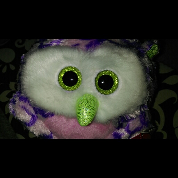 TY Beanie Ballz Collectable "Ozzy" the owl NWT - Picture 3 of 4