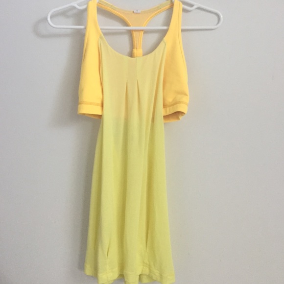 Yellow Lululemon Workout Top