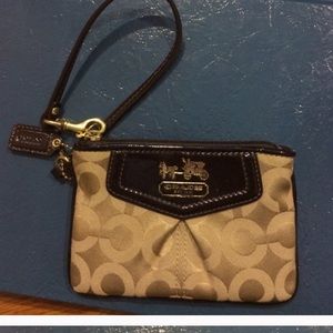 Authentic coach wristlet.