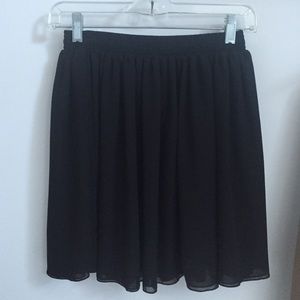 Black Chiffon Skirt from American Apparel