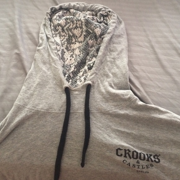 Crooks and castles patterned hoodie - Picture 2 of 4