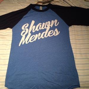 Shawn mendes half long sleeve shirt