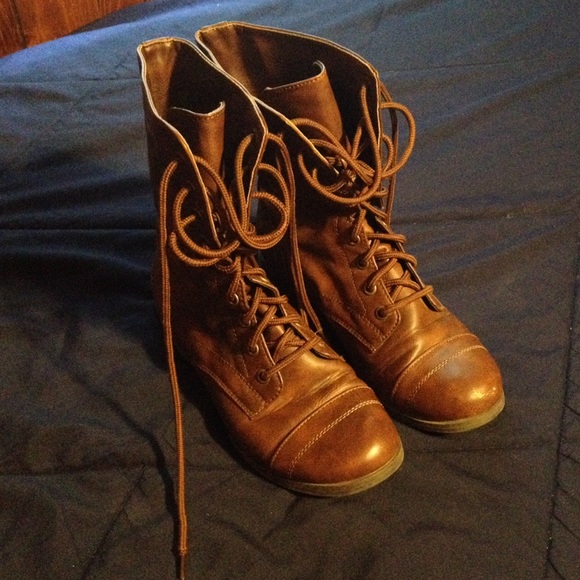 Brown Combat Boots