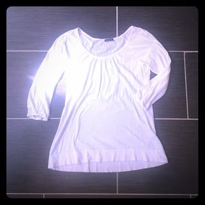 Lila P flowy white tee