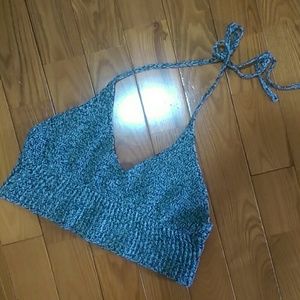 Knitted cropped Halter