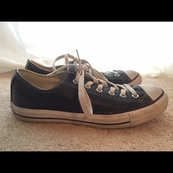 Black Leather Converse