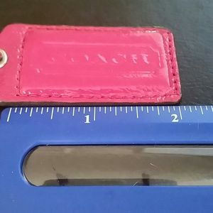Pink coach tag