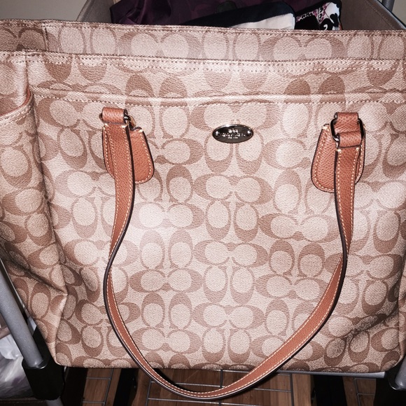 Coach diaper bag only used once.