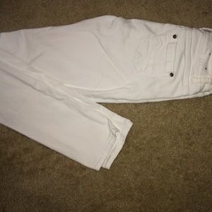 White summer jeans