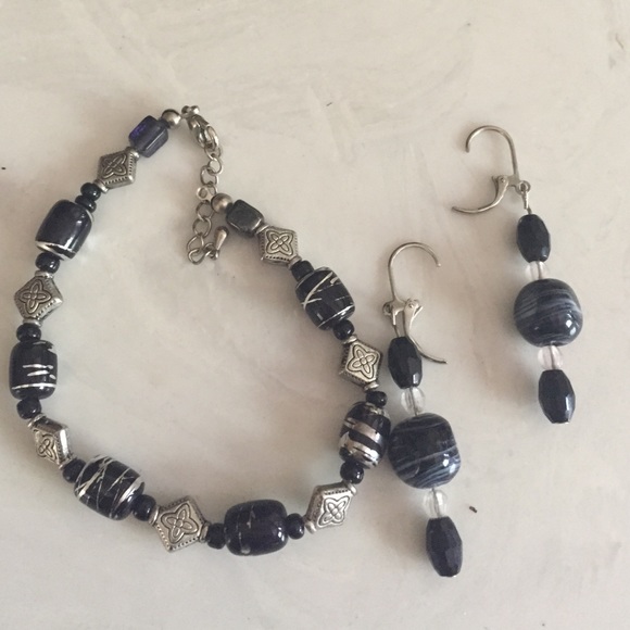 Bracelet and matching earrings