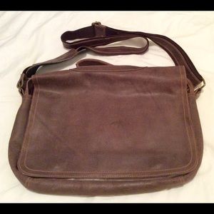 Brown Leather Messenger Bag