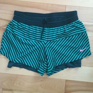 Nike dri-fit shorts with built in spandex