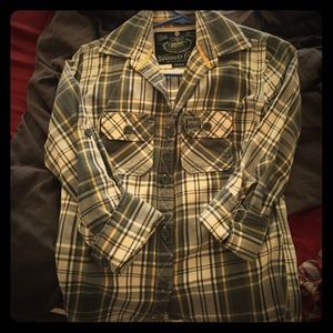 Plaid button up, worn once
