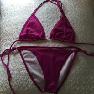 NWOT: Triangle string bikini set