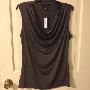 NWT - Sleeveless gray top