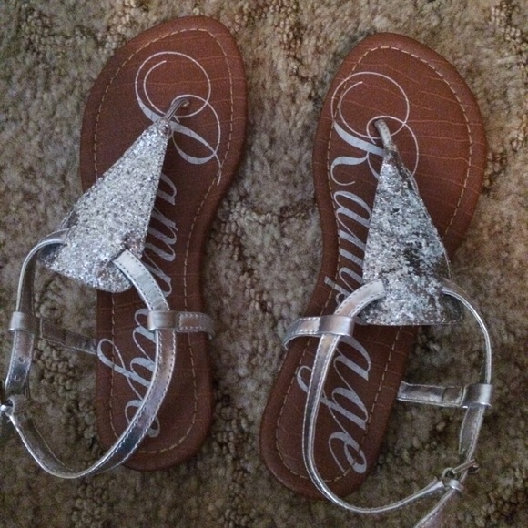 Silver sandals!