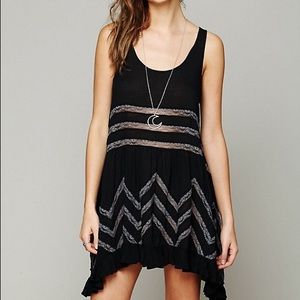 Black free people Lace Voile dress size xs