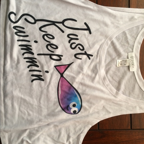 FreshTops Just Keep Swimming Crop Top