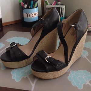 Black wedges.