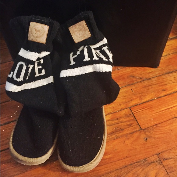 Victoria's Secret Pink Slipper Boots