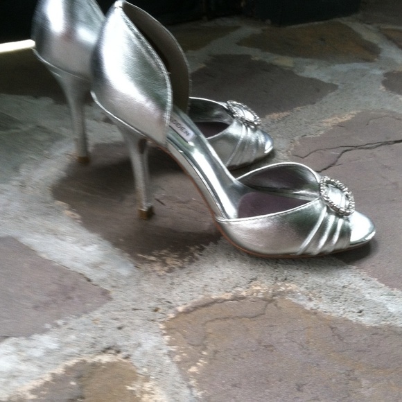 Silver Steve Madden heels