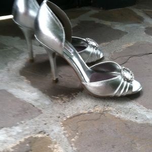 Silver Steve Madden heels