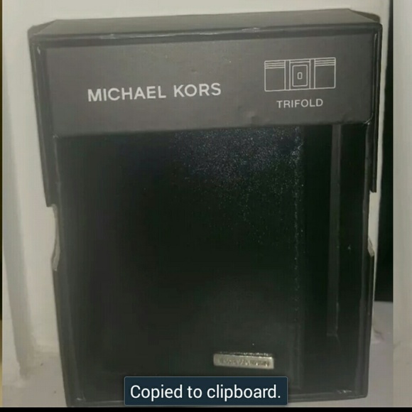 Michael Kors men's trifold wallet
