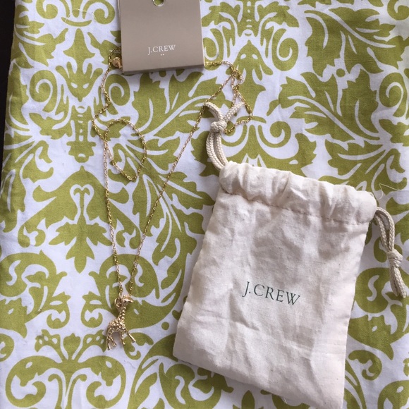 NWT J. Crew giraffe necklace