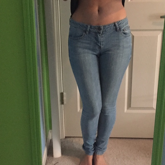 Light wash jeans