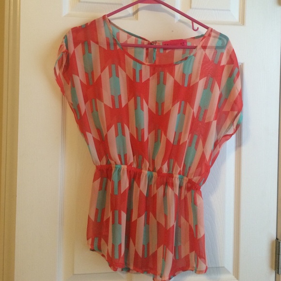 Brightly colored summer top