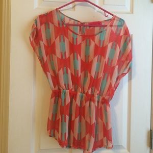 Brightly colored summer top