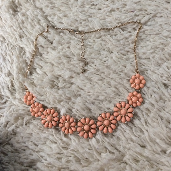 Flower statement necklace